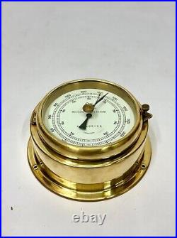 Marine Ship Baumuster Barigo Compensated Aneroid Barometer Made in Germany