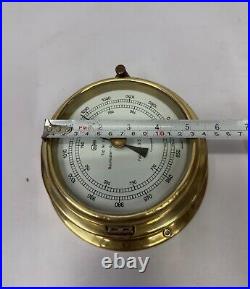 Marine Ship Baumuster Barigo Compensated Aneroid Barometer Made in Germany