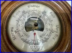 Maritime Stormy Rain Change Fair Daymaster Thermometer Wooden Barometer -Britain