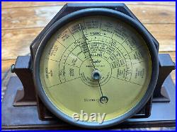 Mid Century Taylor Instruments Stormoguide swiveling Desktop Barometer mounted