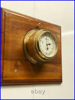 Nautical Antique Marine Vintage PILOT Marine Aneroid Weather Brass Barometer