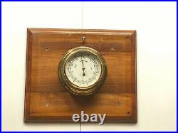 Nautical Antique Marine Vintage PILOT Marine Aneroid Weather Brass Barometer