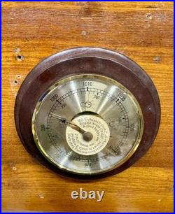 Nautical Décor German Maritime Barometer Ship Wall Vintage Instrument