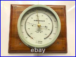 Nautical Old Salvaged Original Refurbished Utsuki Keiki Barometer made in Japan
