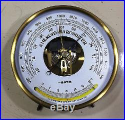 Nautical Vintage Marine Aneroid Barometer 100% Original