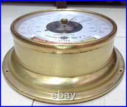 Nautical Vintage Old Antique Aneroid Compensated Barometer Made In Japan/Osaka