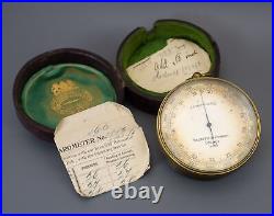 Negretti & Zambra London Antique Pocket Aneroid Barometer