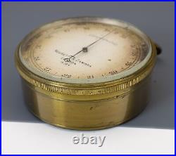 Negretti & Zambra London Antique Pocket Aneroid Barometer