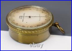 Negretti & Zambra London Antique Pocket Aneroid Barometer