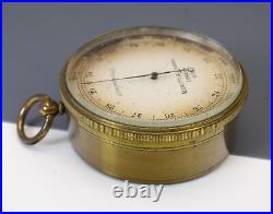 Negretti & Zambra London Antique Pocket Aneroid Barometer