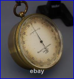 Negretti & Zambra London Antique Pocket Aneroid Barometer