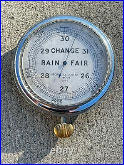 Nice Clean Antique Negretti & Zambra London 12882 Pocket Travel Barometer