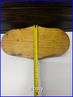 Old German Nautical Barometer Double Brass Viking Weather Gauge on Wood Panel