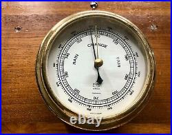 Old Pilot Marine Rain Change Fair Antique Compensated Ship Barometer Germany