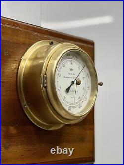 Old Ship Salvage Torr Brass Barigo Compensated Barometer Made in Germany