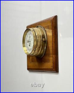 Old Vintage Original Barometer Brass Nautical Ship Instrument Made in Germany