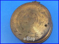 Old antique brass Holosteric Barometer Made in France PHBN no glass vintage NICE