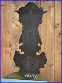 Old, large, carved French clock 70 cm, Black Forest style