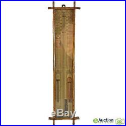 Original Antique Admiral Fitzroy Barometer Thermometer in Oak Case c. 1880