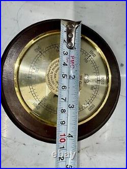 Original Ship Salvage Brass Vintage Compensated Ship Barometer Made in Germany