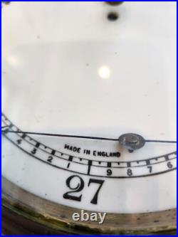 Osterley Park England Aneroid Barometer 19th Century Oak Brass Glass