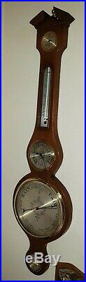 P. F. Bollenbach Inlaid Barometer, Thermometer, 11 Jewel Clock, level, & More! 39.5