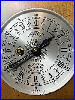 P. F. Bollenbach Inlaid Barometer, Thermometer Jewel Clock 32 Tall