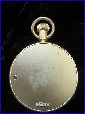 Pocket Barometer Krogit CHR Gold Tone Vintage Antique