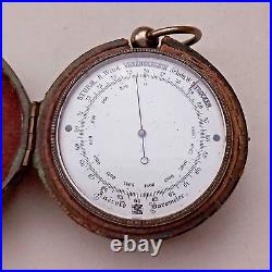 Pocket Barometer / Termometer and Compass Circa 1880