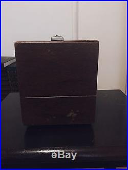 Precision Aneroid Barometer MK-2 in Original Wooden Box. No Batteries Included