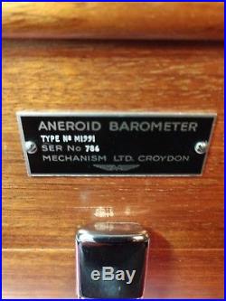 Precision Aneroid Barometer M 1991 in Original Wooden Case with instructions
