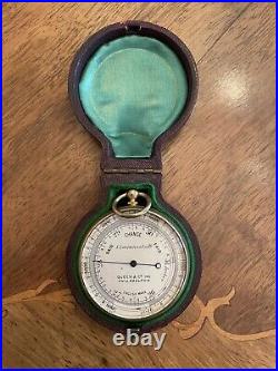 Queen & Co Philadelphia Pocket Barometer Altimeter