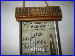 RARE 1800s Standard Barometer LITTLETON NH MULLINS CLOTHING SHOES C. P. SCOTT