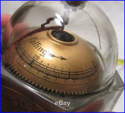 RARE 1920's MOVA ANEROID BAROMETER Advertising Piece Glenside PA