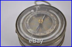 Rare 19th Century Italian Cased Pocket Barometer Compass & Thermometer