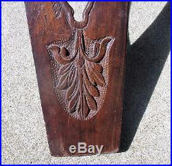 RARE 19 TH c ENGLISH OAK BOOT JACK AFTER GILLOWS HAND CARVED EQUESTR