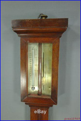 RARE 19th C. 1850s American Stick Barometer by F. C. D. McKAY, Warsaw, New York