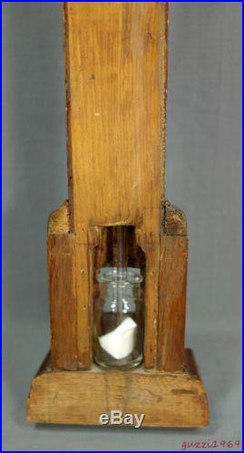 RARE 19th C. 1850s American Stick Barometer by F. C. D. McKAY, Warsaw, New York