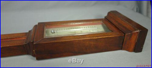 RARE 19th C. 1850s American Stick Barometer by F. C. D. McKAY, Warsaw, New York