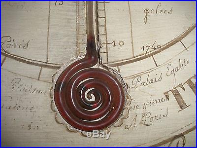 RARE ANTIQUE 18thc 1749 LOUIS XVI REAUMUR BAROMETER THERMOMETER FRENCH PARIS