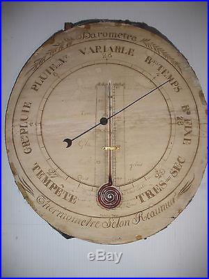 RARE ANTIQUE 18thc 1749 LOUIS XVI REAUMUR BAROMETER THERMOMETER FRENCH PARIS