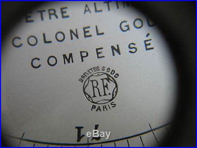 RARE ANTIQUE BAROMETER barometre French Colonel Goulier RADIGUET MASSIOT compass