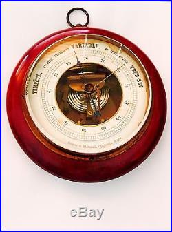 Rare Antique French Barometer By Rogers & Milhaud, Opticians, Algiers