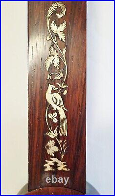 RARE Antique ENGLISH 19th C Carved ROSEWOOD STICK BAROMETER J. R. SAWYER NORWICH