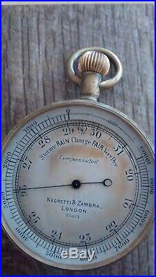 RARE-Negretti & Zambra Pocket Barometer & Altimeter