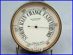 RARE William Senter & Co Pocket Barometer Portland Maine Ca 1865