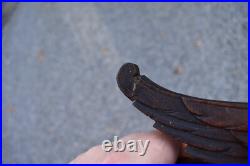 RAre antique french wood carved barometer Weather station mythological dragon