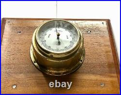 Rain Change Fair Antique Old Pilot Marine Compensated Ship Barometer Germany