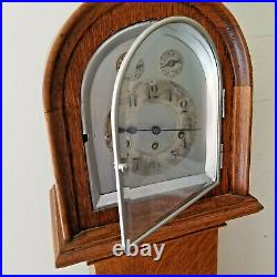 Rare 1900 Junghans Oak Westminister Chiming Grand Daugher Clock Only 50 Tall