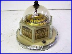 Rare 1920's Mova Desk Top Barometer, Glass Domed, Working